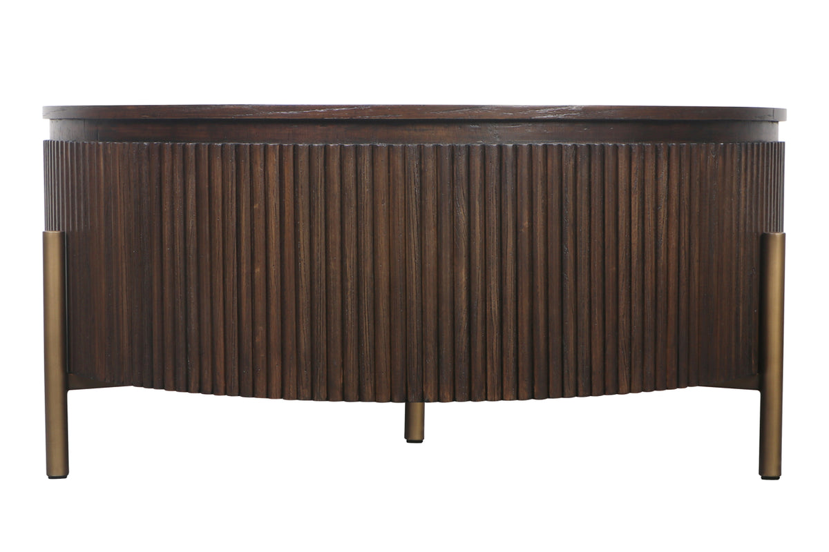 Table basse Luxor brown 95Ø