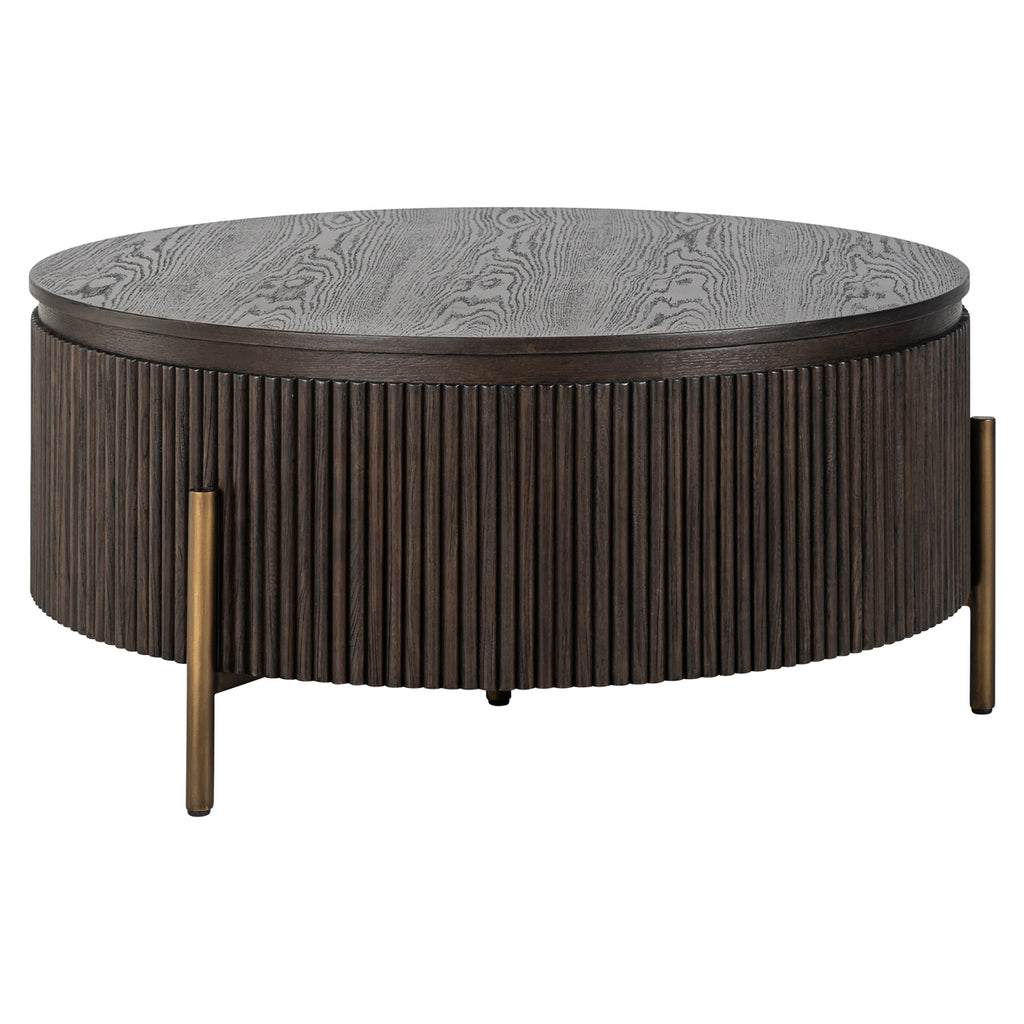 Table basse Luxor brown 95Ø
