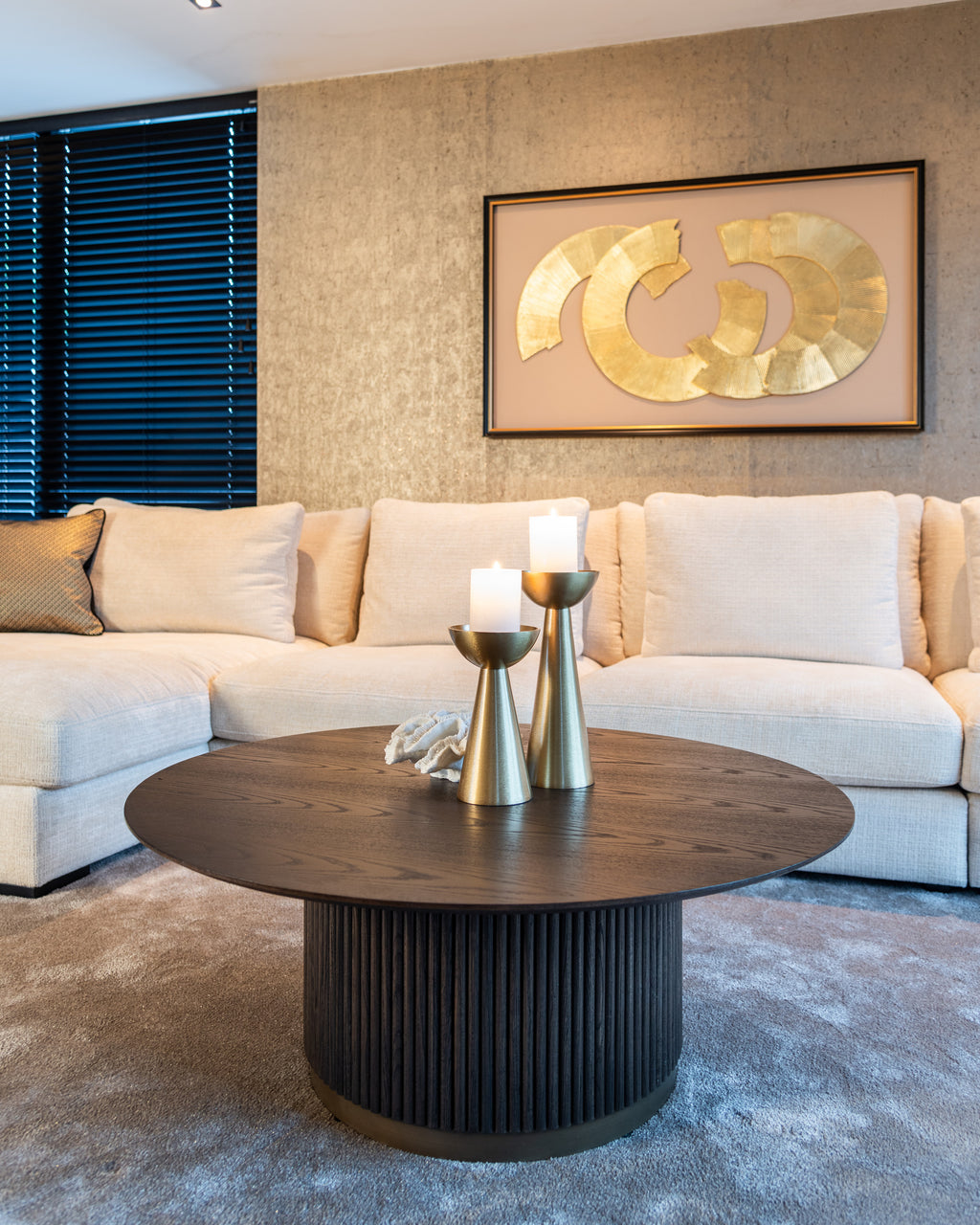 Art mural Eden black/gold
