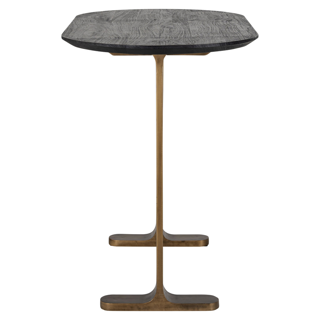 Table de bar Revelin black/gold 140
