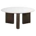 Table basse Mayfield brown 90Ø