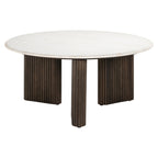 Table basse Mayfield brown 90Ø