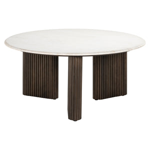 Table basse Mayfield brown 90Ø