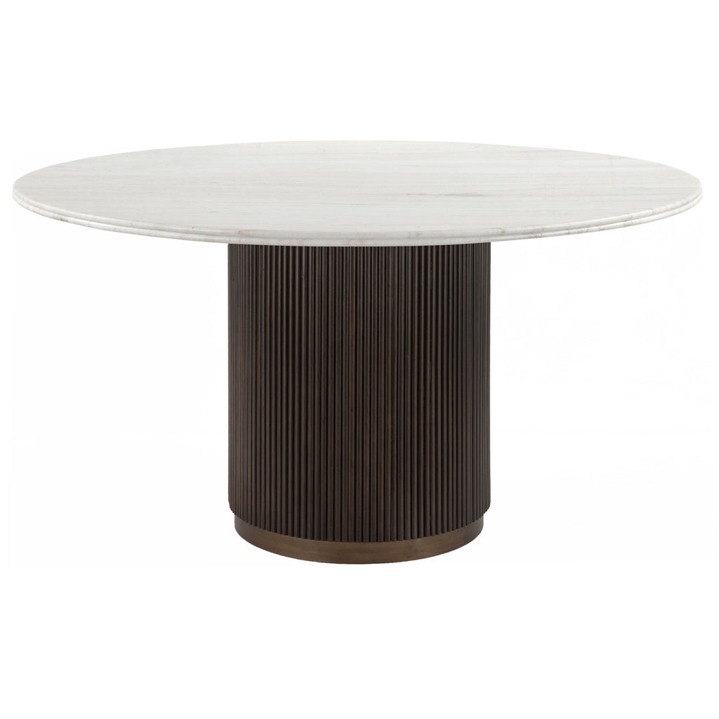 Table à manger Mayfield brown 140Ø