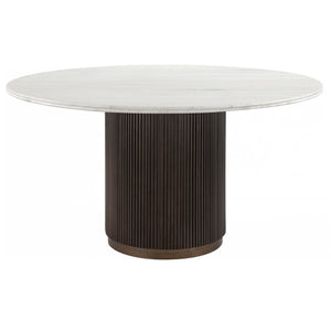 Table à manger Mayfield brown 140Ø