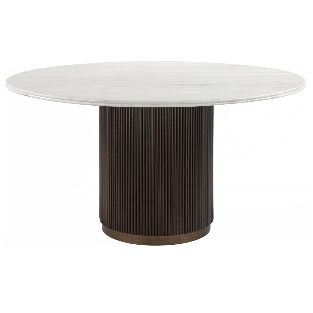 Table à manger Mayfield brown 140Ø