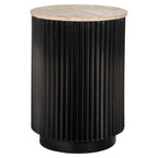 Table d'appoint Hampton dark brown 45Ø