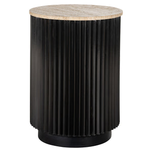 Table d'appoint Hampton dark brown 45Ø