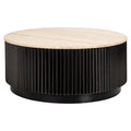Table basse Hampton dark brown 90Ø