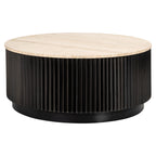 Table basse Hampton dark brown 90Ø