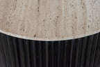 Table basse Hampton dark brown 90Ø