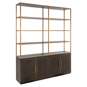 Vitrine Carter brown large 4-doors