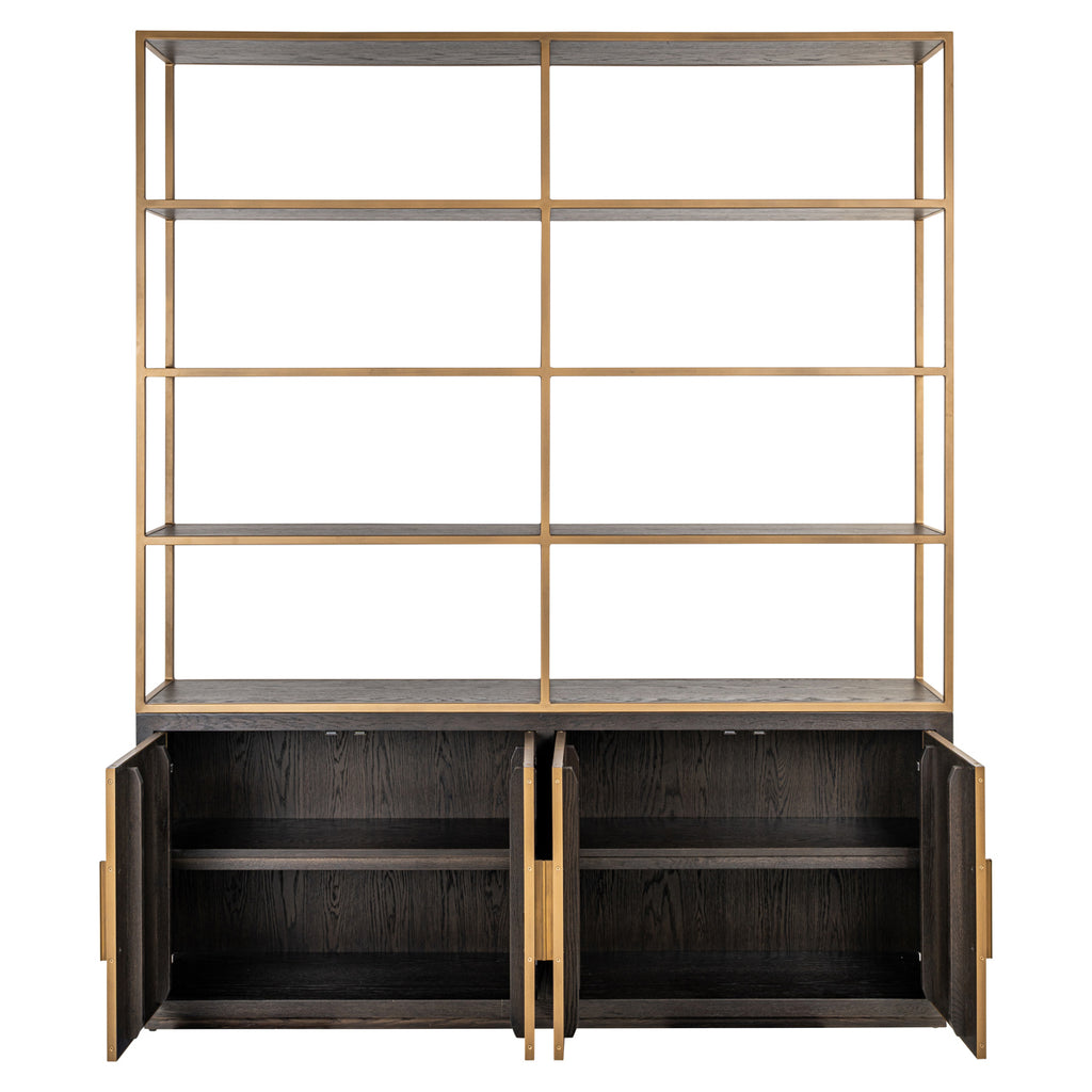 Vitrine Carter brown large 4-doors