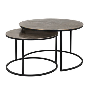 Table basse Asher champagne gold (Set of 2)