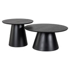 Table basse Jazz black (Set of 2)