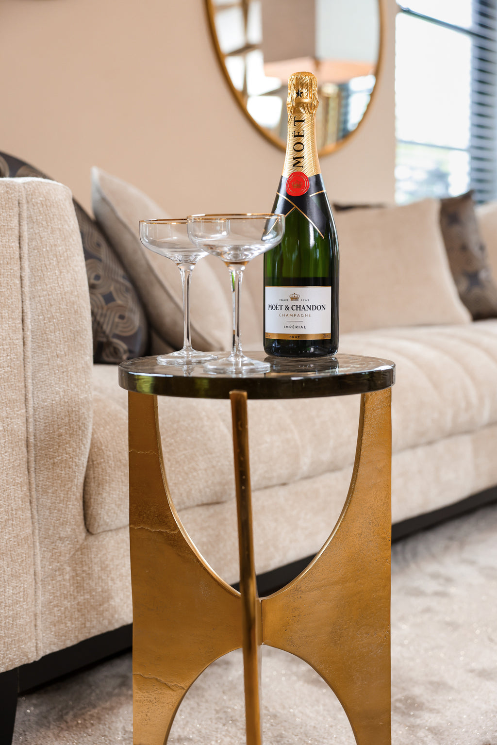 Table d'appoint Avery gold