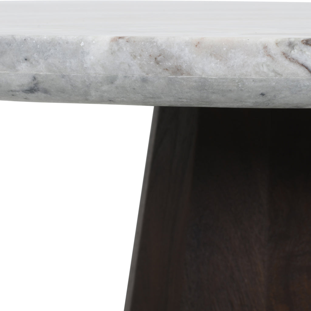 Table à manger Oberoy Blush beige 130Ø