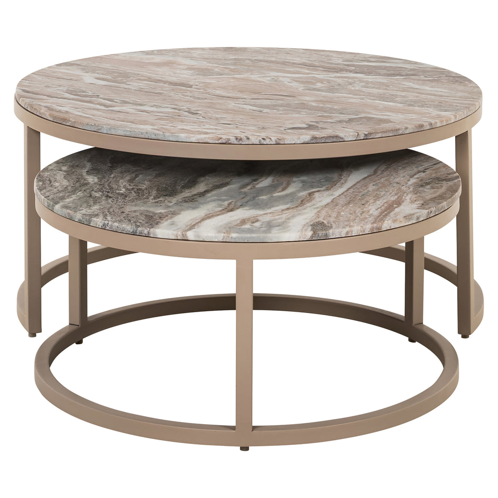 Table basse Fairfax clay (Set of 2)