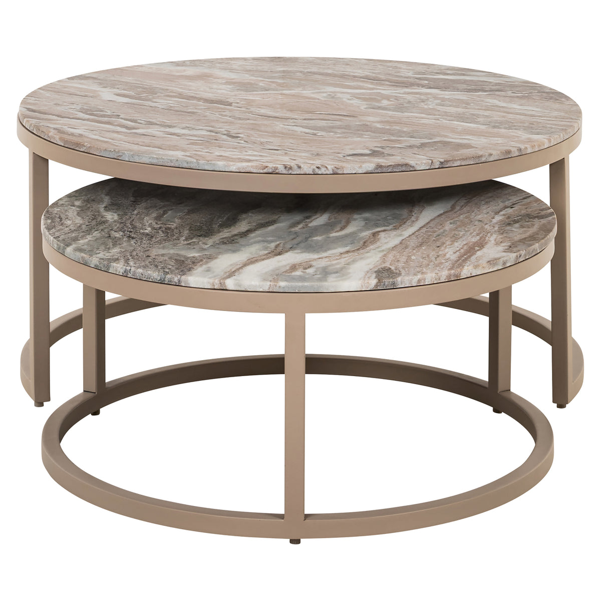 Table basse Fairfax clay (Set of 2)