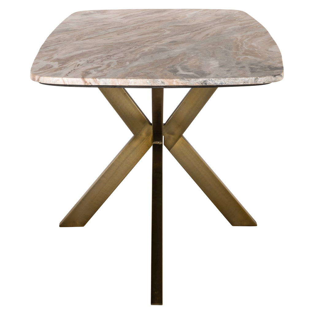 Table à manger Bottega Blush beige danish oval 220