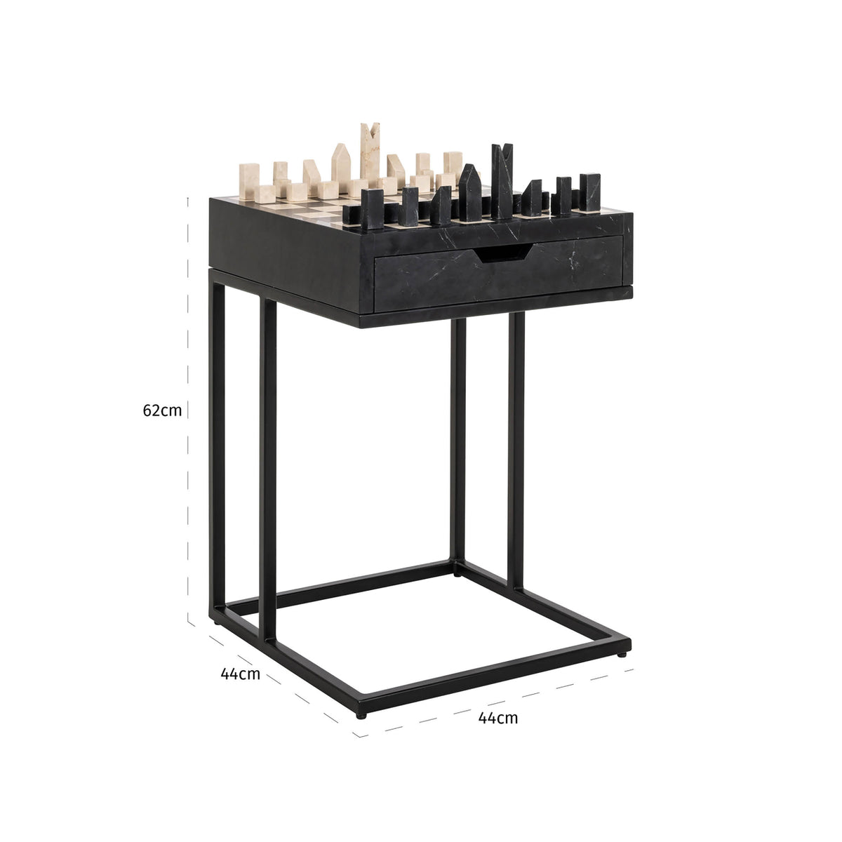 Table d'appoint Davos black