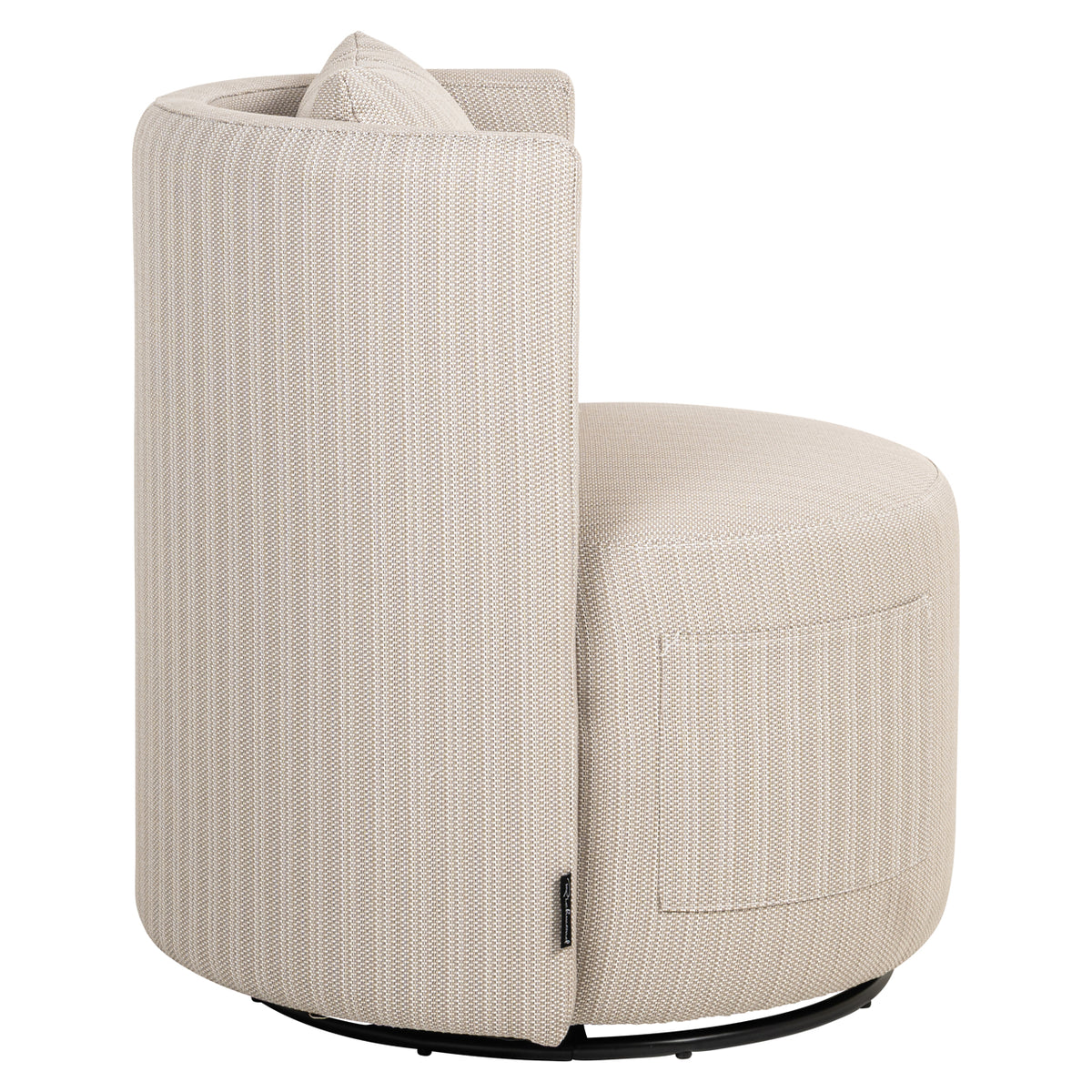 Chaise de salle à manger extérieure Marlin beige swivel