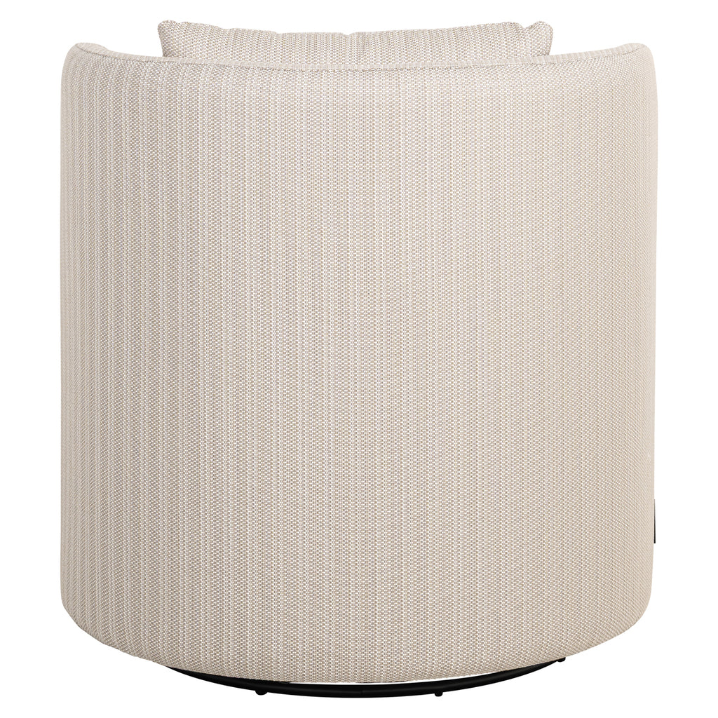 Chaise de salle à manger extérieure Marlin beige swivel