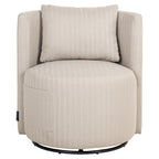 Chaise de salle à manger extérieure Marlin beige swivel