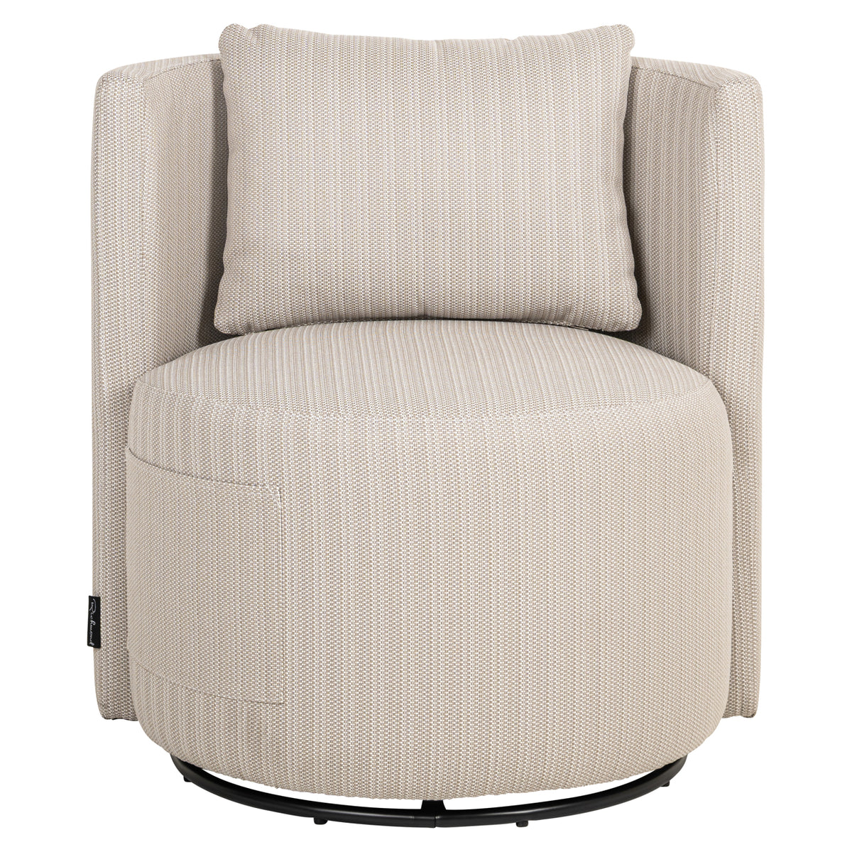 Chaise de salle à manger extérieure Marlin beige swivel