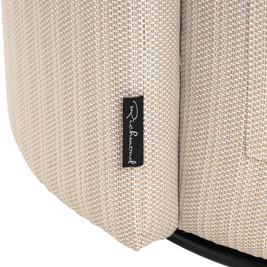 Chaise de salle à manger extérieure Marlin beige swivel