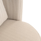 Chaise de salle à manger extérieure Marlin beige swivel