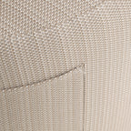 Chaise de salle à manger extérieure Marlin beige swivel