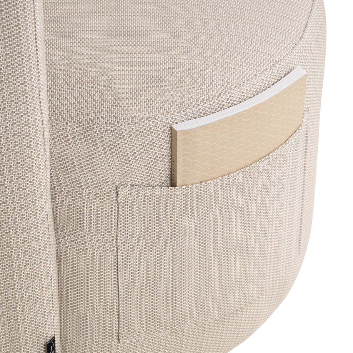 Chaise de salle à manger extérieure Marlin beige swivel