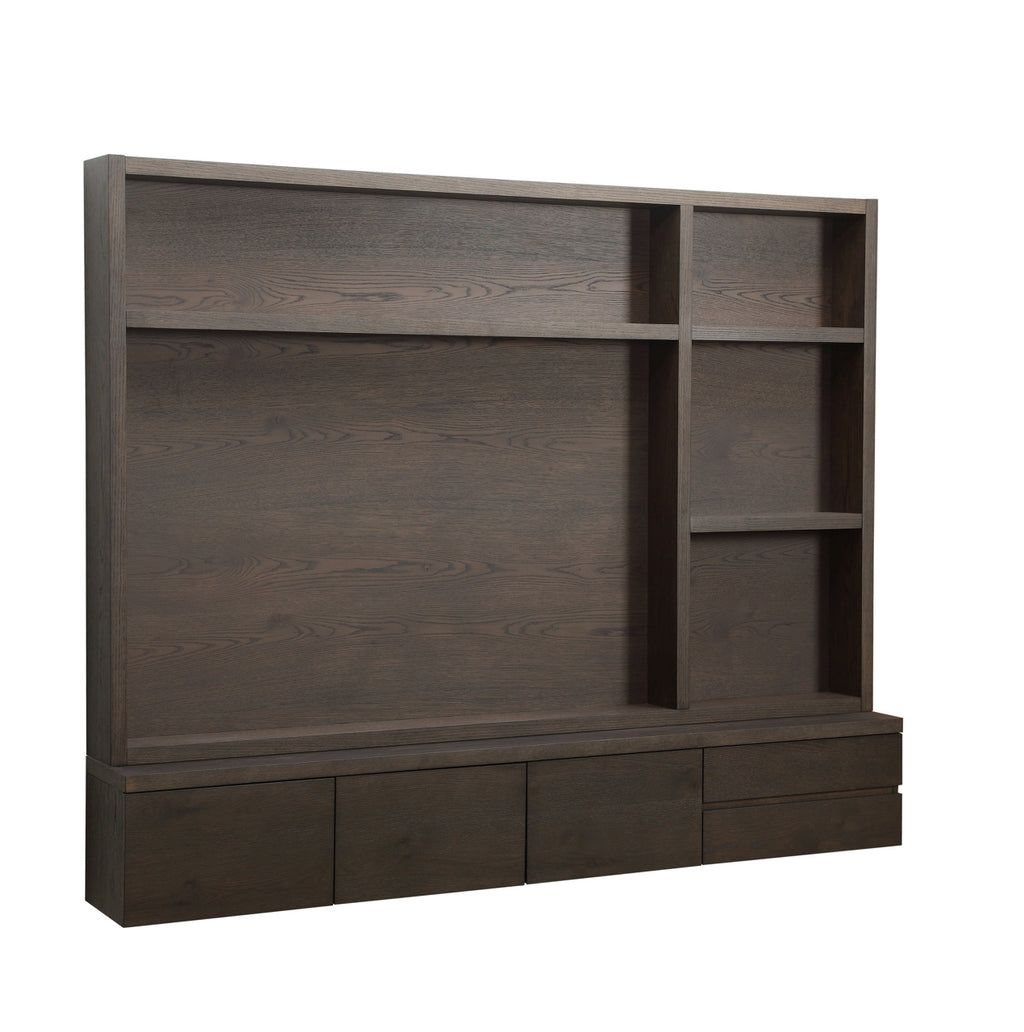 Meuble TV Lachance brown 3-doors 2-drawers