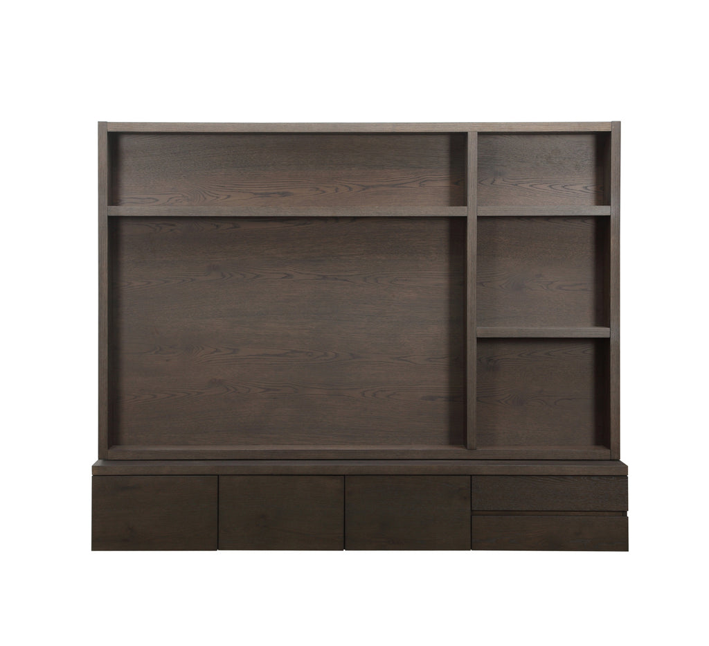 Meuble TV Lachance brown 3-doors 2-drawers