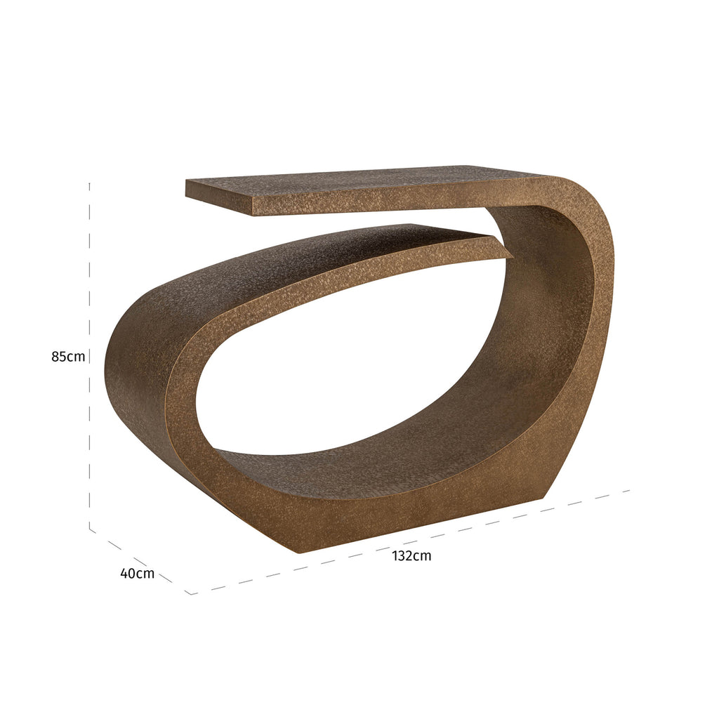 Console Alhambra brushed gold