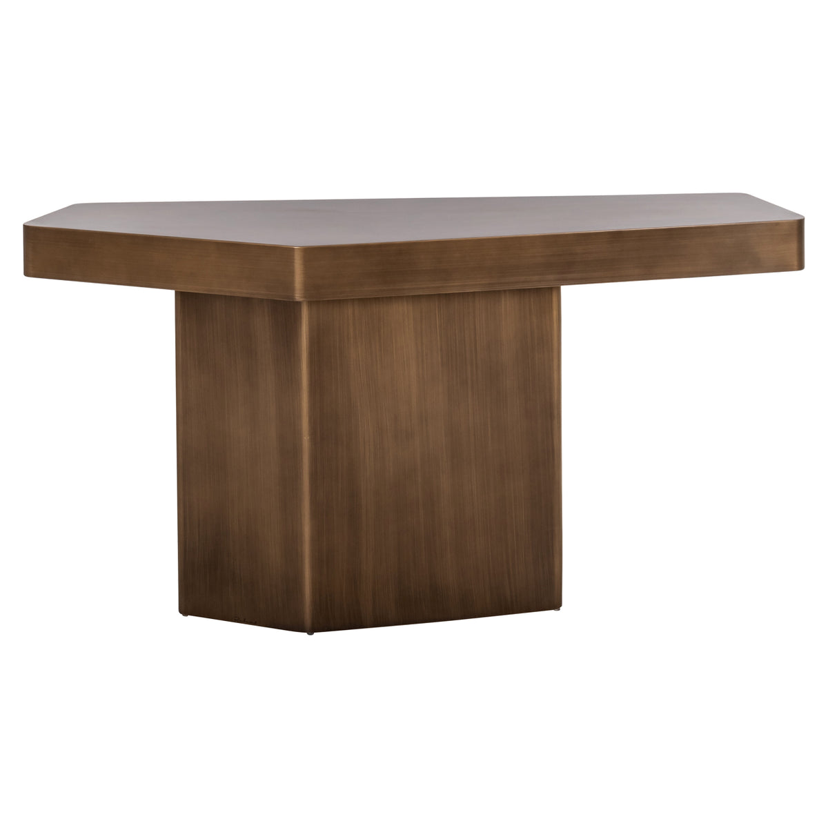 Console Hexa brushed gold