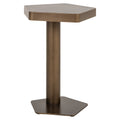 Table basse de canapé Hexa brushed gold
