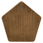 Table basse de canapé Hexa brushed gold