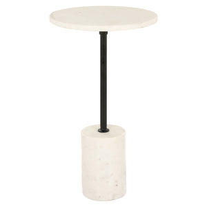 Table d'appoint Misty black/white 30Ø
