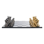 Jeu décoratif Saray black/gold chessboard