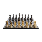 Jeu décoratif Saray black/gold chessboard