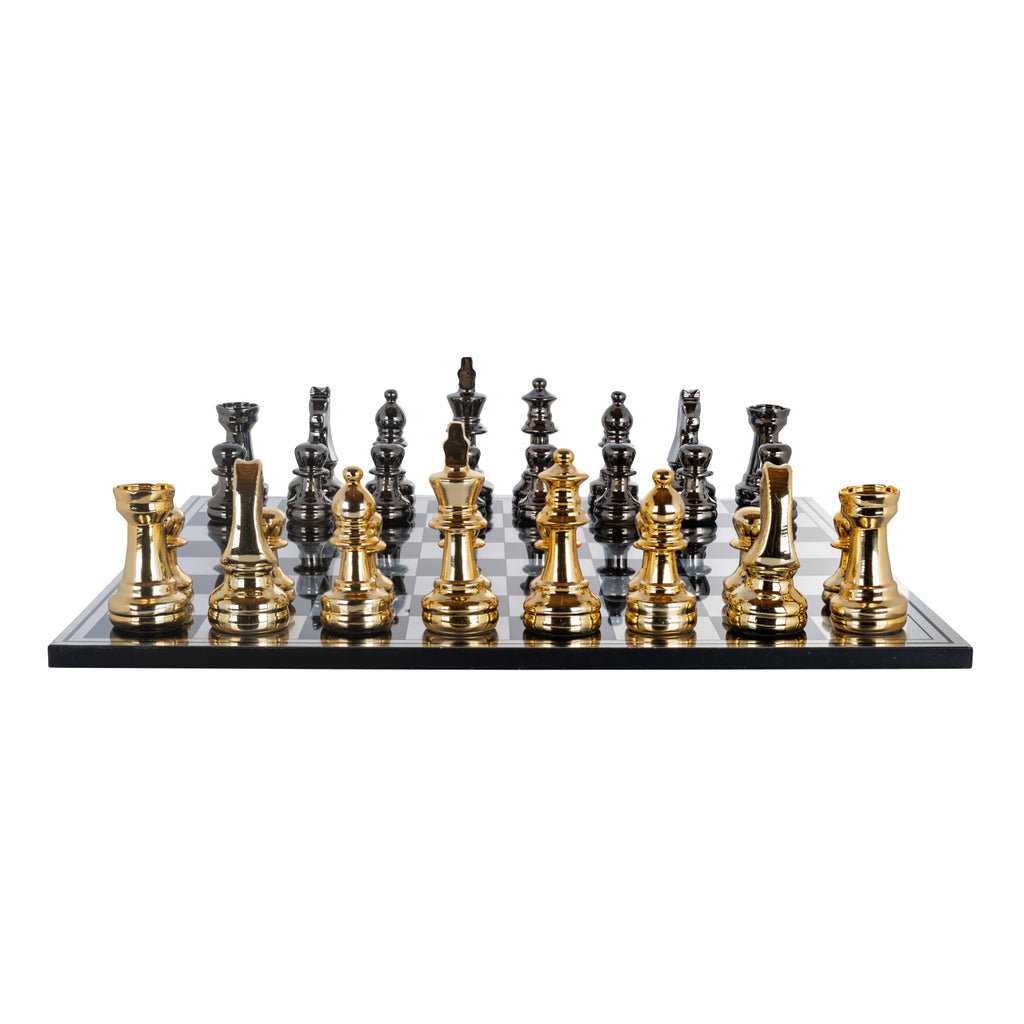 Jeu décoratif Saray black/gold chessboard