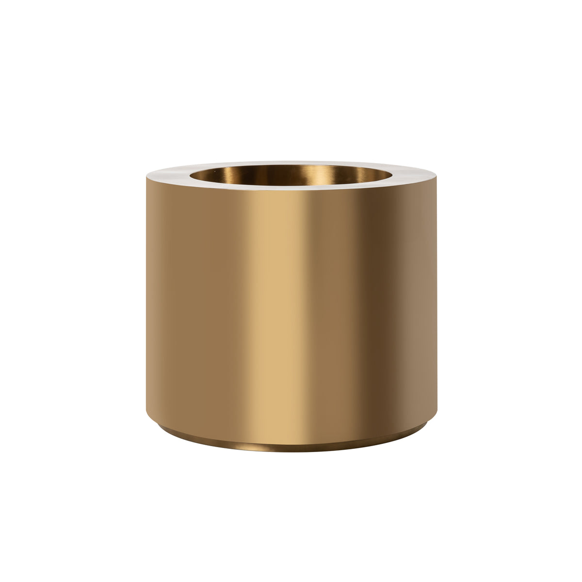 Pot de fleurs Donna brushed gold 60Ø