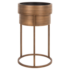 Pot de fleurs Chadd brushed gold