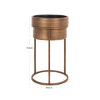 Pot de fleurs Chadd brushed gold