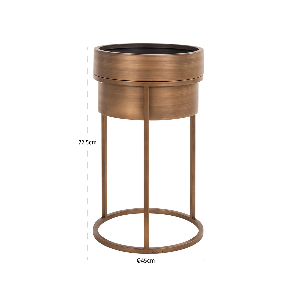 Pot de fleurs Chadd brushed gold