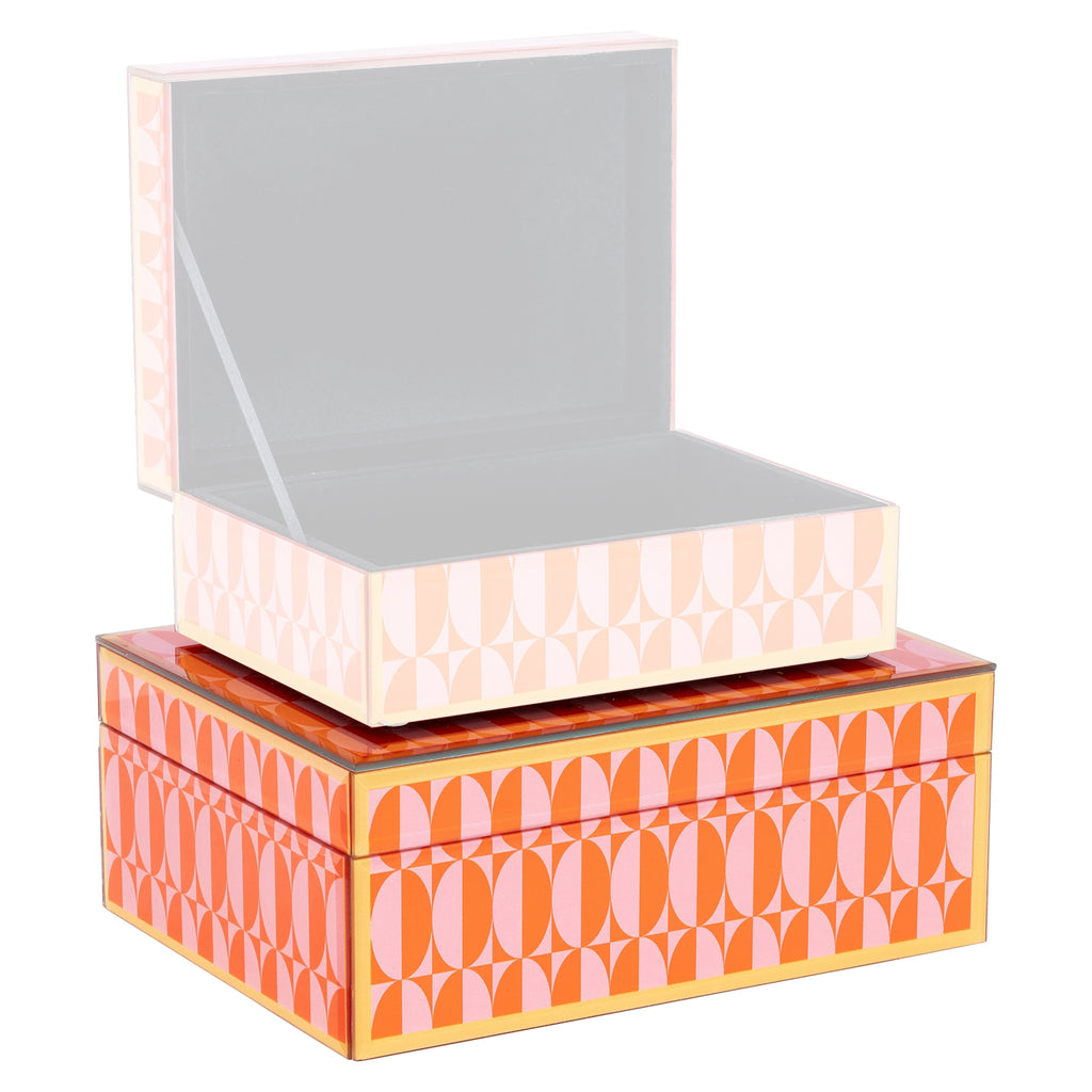 Boîte de rangement Abba pink large