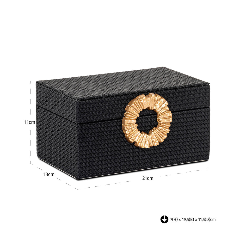 Boîte de rangement Amal black/gold small