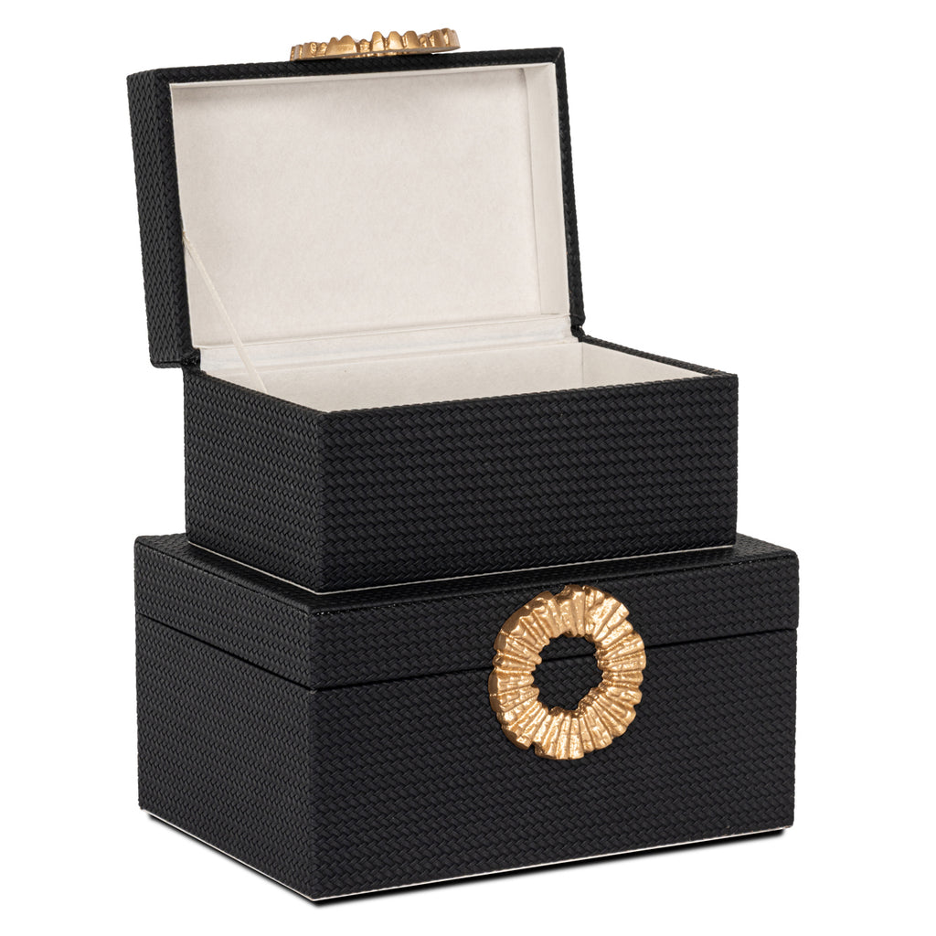 Boîte de rangement Amal black/gold large